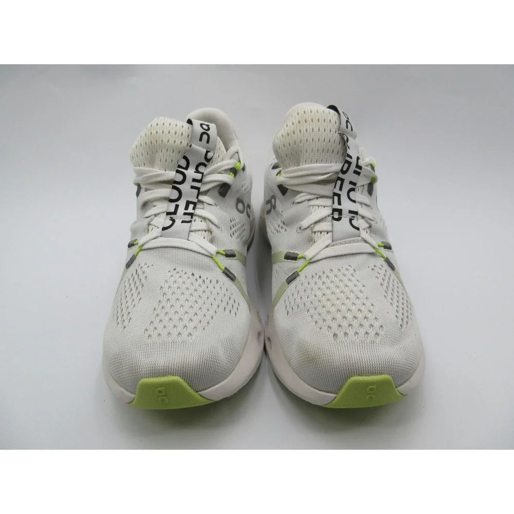 On Running Shoes Womens Size 9 White Green Cloudsurfer Sneakers Road Running